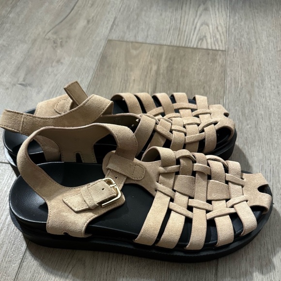 NWT! By Anthropologie Footbed Fisherman Flats - Size EU 38 💎 - Picture 9 of 11